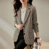 Áo vest nữ kẻ caro chim 2.025 - Form ôm, phong cách Hàn sang trọng, 660.357 VND