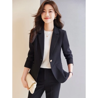 Áo vest nữ kem form nhỏ Hàn Quốc - thanh lịch công sở mùa thu đông, giảm 17%