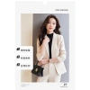 Áo vest nữ kem form nhỏ Hàn Quốc - thanh lịch công sở mùa thu đông, giảm 17% 9