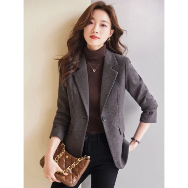 Áo vest nữ màu cà phê kẻ caro nhỏ retro, form ôm đa dụng, sang trọng, giá 682.357 VND 2