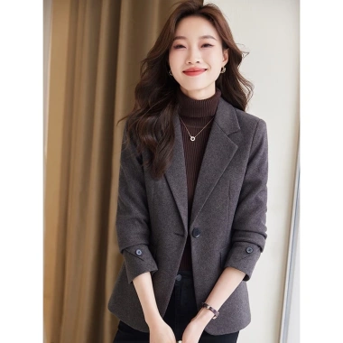 Áo vest nữ màu cà phê kẻ caro nhỏ retro, form ôm đa dụng, sang trọng, giá 682.357 VND 5
