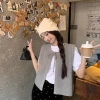 Áo Vest Nữ Màu Xám Ren Thiết Kế Niche Dệt Kim - Phong Cách Mùa Xuân Hè, Cardigan Không Tay, Giá Ưu Đãi 134k 6