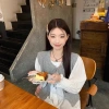Áo Vest Nữ Màu Xám Ren Thiết Kế Niche Dệt Kim - Phong Cách Mùa Xuân Hè, Cardigan Không Tay, Giá Ưu Đãi 134k 9