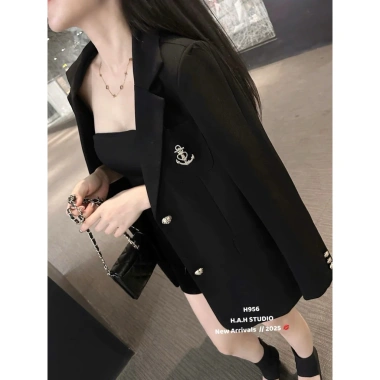 Áo vest nữ mỏ neo cúc vàng - Tăng dáng siêu xinh, giảm còn 550k 6