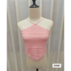 Áo vest nữ mùa hè màu hồng không tay, cổ yếm, áo camisole - Giá chỉ 53,272₫ 13
