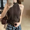 Áo Vest Nữ Slim Fit Co Giãn Dây Cổ Dệt Kim SBS - Thời Trang, Giá Ưu Đãi 137K 4
