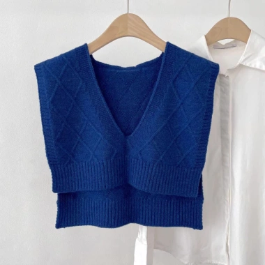Áo Vest Nữ Thu Đông Cổ V Không Tay Dệt Kim Len - Đơn Giản, 2.024, Giá Ưu Đãi 183.600₫ 5