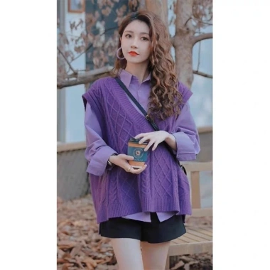 Áo Vest Nữ Trà Series Tím Hai Mảnh - Phong Cách Mới Giảm Tuổi Vận Chuyển Nhanh Giá 237.284₫ 6