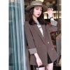 Áo vest nữ xanh rêu rộng dáng size lớn công sở Xuân Thu - Giá chỉ 689.748₫