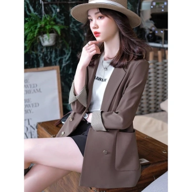 Áo vest nữ xanh rêu rộng dáng size lớn công sở Xuân Thu - Giá chỉ 689.748₫ 3