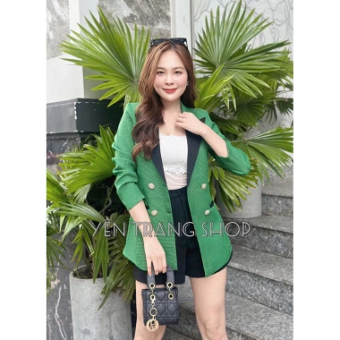 Áo vest sọc phom dài dáng eo, thời trang giảm giá 400k, chất liệu mỏng nhẹ 2