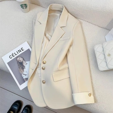 Áo vest tay phối trắng dài tay nữ, cúc giữa tay trẻ trung, giảm còn 189.000₫