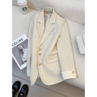 Áo vest tay phối trắng dài tay nữ, cúc giữa tay trẻ trung, giảm còn 189.000₫