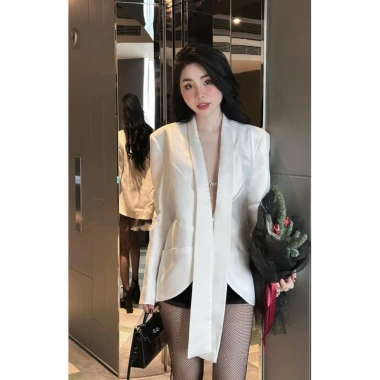 Áo Vest thời thượng sang chảnh hiện đai và nơ đá - Giá chỉ 445.000 VNĐ 3
