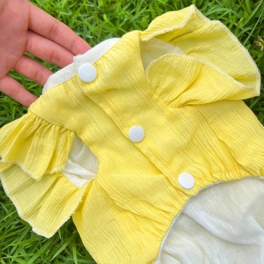 Áo Vest Thú Cưng Vịt Dễ Thương, Mùa Hè Mỏng Thoáng Khí Cho Chó Mèo