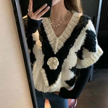 Áo Vest Thu Đông Dệt Kim Ngắn Retro - Thời Trang Sang Trọng Giá 142.560₫