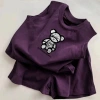 Áo vest và quần short cotton Hàn Quốc trẻ em mùa hè, bộ 2 chiếc in hình dễ thương, giảm 20% 7