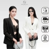 Áo veston phom ôm cổ sam mango trơn, CAROLAN GOLD hiện đại, lót HYD, dễ phối - Giá 590k