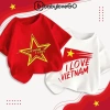 Áo Việt Nam BabyloveGO bé Cờ đỏ sao vàng, cotton mềm mịn thoáng mát, 89.000₫