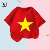 Áo Việt Nam BabyloveGO bé Cờ đỏ sao vàng, cotton mềm mịn thoáng mát, 89.000₫ 4