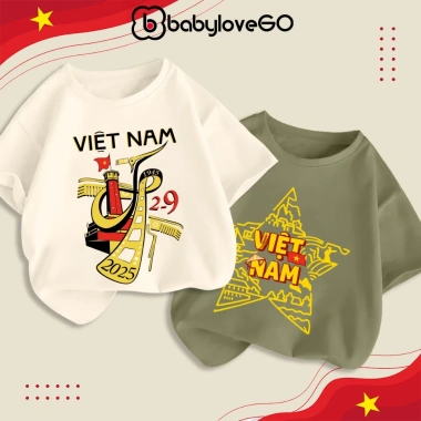 Áo Việt Nam cho bé BabyloveGO 2-9, áo phông thun cotton mềm mịn thoáng mát 89.000₫ 3 Áo Việt Nam cho bé BabyloveGO 2-9, áo phông thun cotton mềm mịn thoáng mát 89.000₫ 3