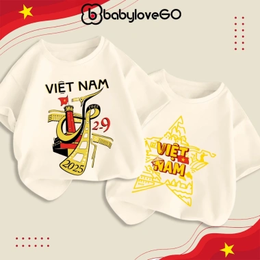 Áo Việt Nam cho bé BabyloveGO 2-9, áo phông thun cotton mềm mịn thoáng mát 89.000₫ 5 Áo Việt Nam cho bé BabyloveGO 2-9, áo phông thun cotton mềm mịn thoáng mát 89.000₫ 5