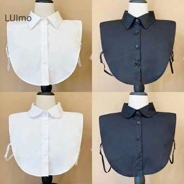 Áo Vintage Nữ Ren Cổ Giả Đa Năng, Tháo Rời, Khăn Choàng Điều Chỉnh, Nửa Chiều Dài SBS 5