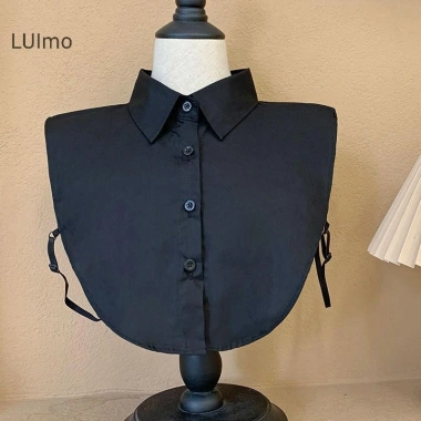 Áo Vintage Nữ Ren Cổ Giả Đa Năng, Tháo Rời, Khăn Choàng Điều Chỉnh, Nửa Chiều Dài SBS 8
