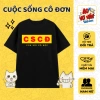 Áo Vớ Vẩn CSCĐ Con Sói Cô Độc - Áo Thun Oversize Hài Hước Premium Cotton 4 chiều Nam Nữ Mùa Hè 250k