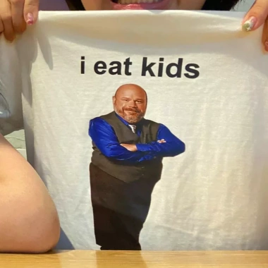 Áo Vớ Vẩn I eat kids meme hài - Áo thun cotton 4 chiều nam nữ giảm giá 245k 2