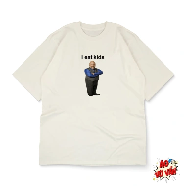 Áo Vớ Vẩn I eat kids meme hài - Áo thun cotton 4 chiều nam nữ giảm giá 245k 7