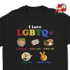 Áo Vớ Vẩn I Love LGBTQ Oversize Cotton 4 Chiều – Meme hài hước, hỗ trợ LGBT, giảm giá 250k 4
