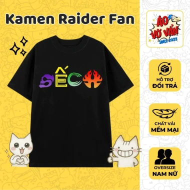 Áo Vớ Vẩn Sếch Gaia Memory Oversize Cotton 4 Chiều Nam Nữ – Siêu Nhân Anime Fan, Giá 250k (Giảm từ 317.5k)