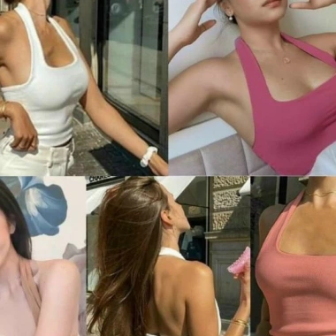 Áo vòng cổ yếm croptop nhiều màu dáng ngắn sexy Giá chỉ 63.900đ giảm mạnh