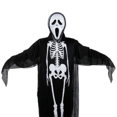 Áo xương Halloween kèm mặt nạ hoá trang - Áo thần chết cosplay giảm giá 48k