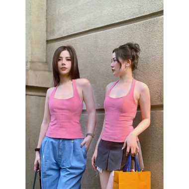 Áo yếm hồng body Zara xuất khẩu - Thiết kế sang trọng, giá chỉ 299.000 VND