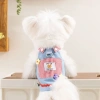 Áo Yếm Jeans Thoáng Khí Dây Dẫn cho Chó Mùa Hè – Nhẹ, Dễ Mặc, Phù hợp Chihuahua, Pomeranian, Shih Tzu Denim 2