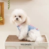 Áo Yếm Jeans Thoáng Khí Dây Dẫn cho Chó Mùa Hè – Nhẹ, Dễ Mặc, Phù hợp Chihuahua, Pomeranian, Shih Tzu Denim 3