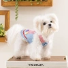 Áo Yếm Jeans Thoáng Khí Dây Dẫn cho Chó Mùa Hè – Nhẹ, Dễ Mặc, Phù hợp Chihuahua, Pomeranian, Shih Tzu Denim 4