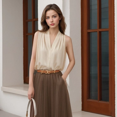 Áo yếm mùa hè dáng rộng không tay - Phối vest đi lại, giá ưu đãi 150.120₫ 5 Áo yếm mùa hè dáng rộng không tay - Phối vest đi lại, giá ưu đãi 150.120₫ 5
