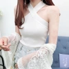 Áo Yếm Nữ Cổ Chéo Chất Đẹp Bóng Bẩy – Thời Trang Nữ, Đường May Tinh Tế, Giá 69,580 VND
