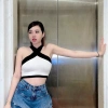 Áo yếm trắng phối màu chéo thời trang, siêu đẹp trẻ trung, giảm giá sốc 44.091 đồng, phù hợp mọi dịp, chất liệu mềm mại, size chuẩn - Mua ngay 8