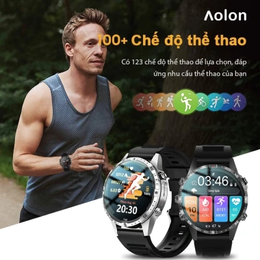 Aolon GT5 Pro – Đồng hồ thông minh 2 dây đeo, la bàn, đo nhịp tim, phong cách công sở, chỉ 949.000₫