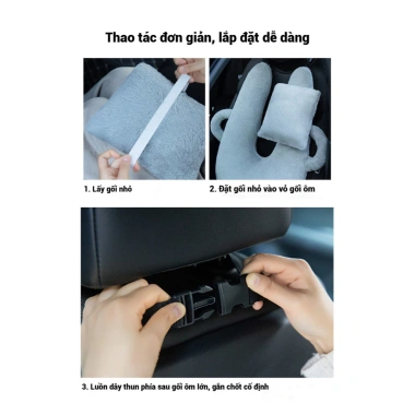 AOTOP Dụng Cụ Ngủ Ô Tô Trẻ Em - Gối Cổ Ngăn Thắt Dây An Toàn, Giá 227.000 VNĐ 7