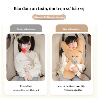 AOTOP Gối Cổ Ô Tô Trẻ Em & Người Lớn Thắt Lưng An Toàn Chống Co Giãn Giá 140.400đ