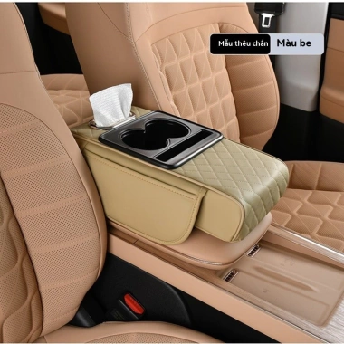 AOTOP Hộp tựa tay ô tô đa chức năng - Đệm tăng chiều cao, giá đỡ cốc, hộp giấy - Giảm còn 100.000 VND