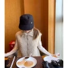 Áovest nữ cổ cao buộc nút, lông thú dệt kim, áo khoác trendy thu đông, giảm giá 118.800 VND 6