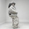 APM Áo phao hoodie xám sáng pha ghi đen cho bé trai và bé gái - Giá ưu đãi 570k 4