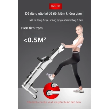 APP thông minh Máy chạy bộ im lặng không dùng điện, đa năng gấp, tập gym tại nhà - 3.972.000₫