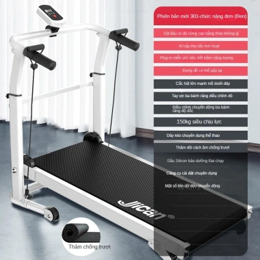 APP thông minh Máy chạy bộ im lặng không dùng điện, đa năng gấp, tập gym tại nhà - 3.972.000₫